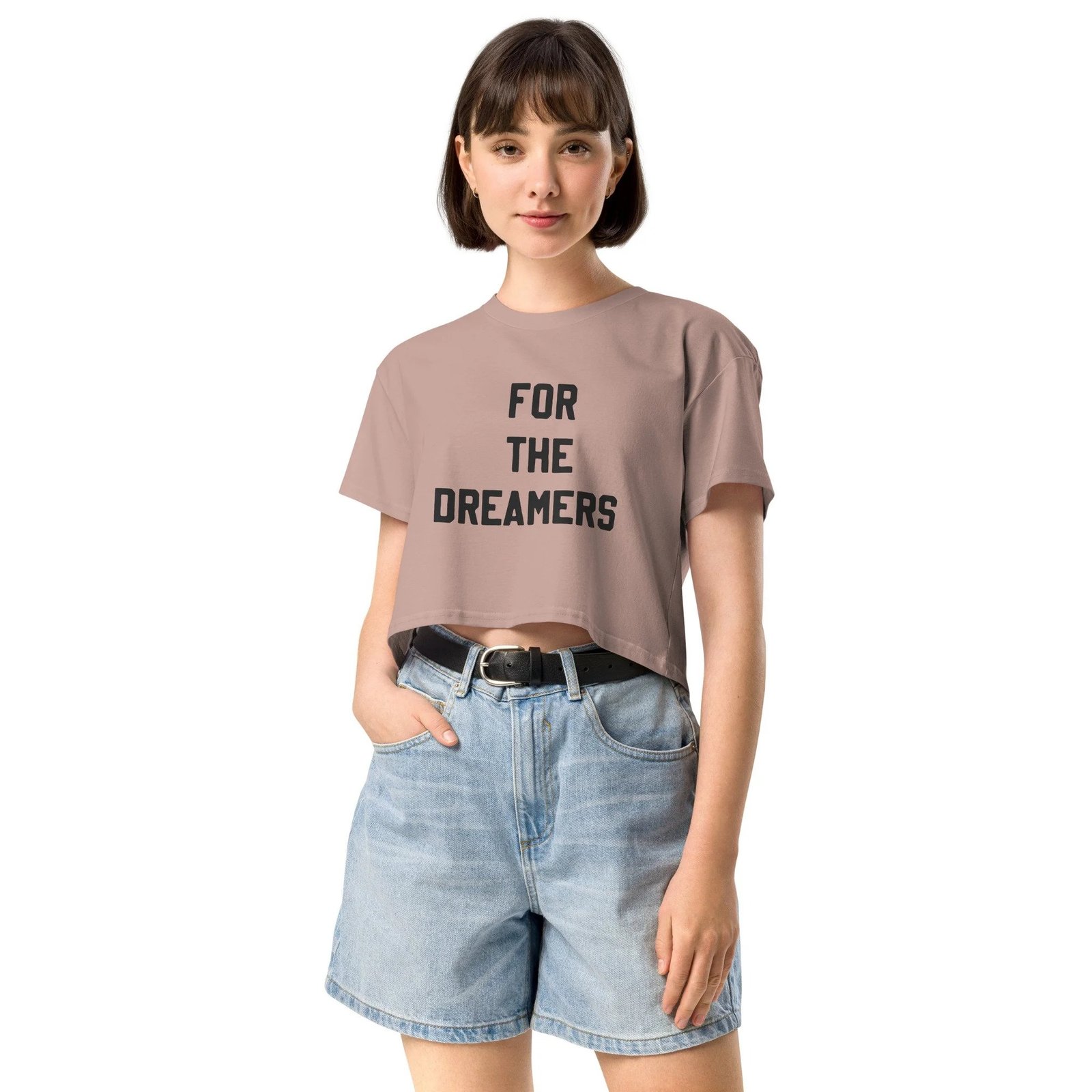 For the Dreamers Varsity Vibe Cropped T-Shirt - Image 5